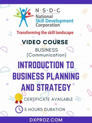 INTRODUCTION TO BUSINESS PLANNING AND STRATEGY